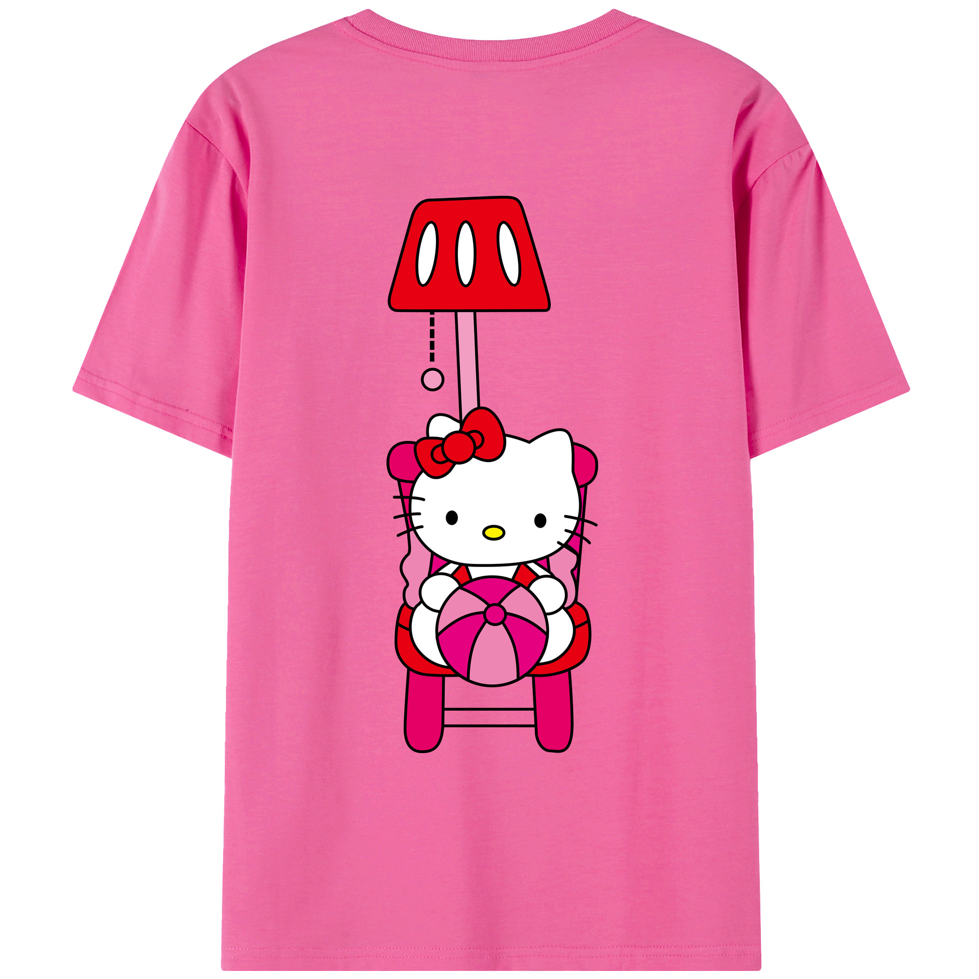 （画像用） Hello Kitty ハローキティ レディース半袖Tシャツ(バックプリント)